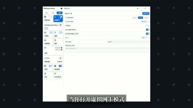 TUN Mode / Virtual NIC Settings